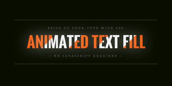 Teaser image for Animated text fill