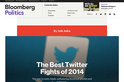 Screenshot of Bloomberg Politics
