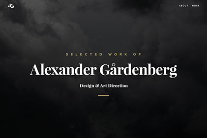 Screenshot of Alexander Gardenberg