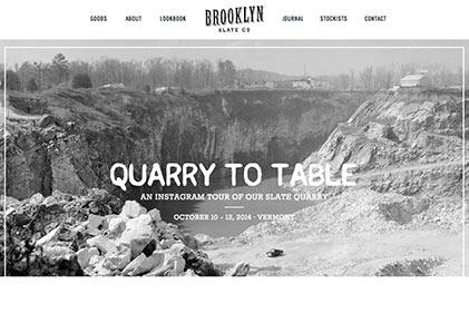 Screenshot of Quarry to Table