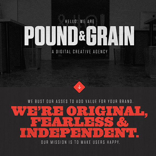 Screenshot of Pound and Grain