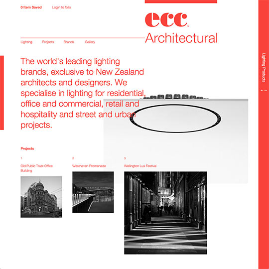 Screenshot of ECC Architectural