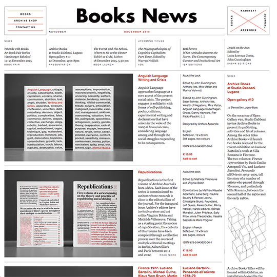 Screenshot of Books News